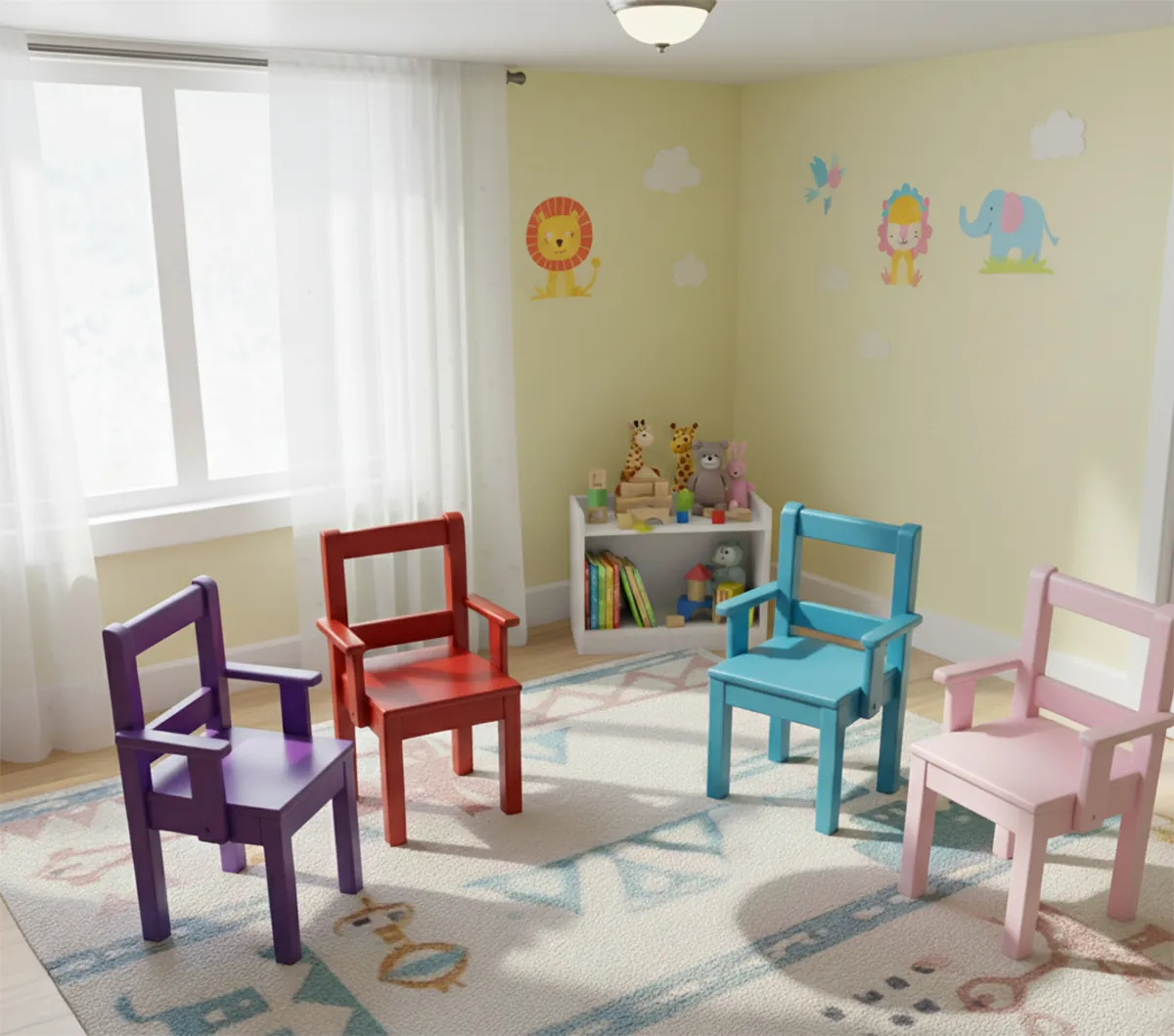 Junior-Kinderstuhl mit Armlehnen