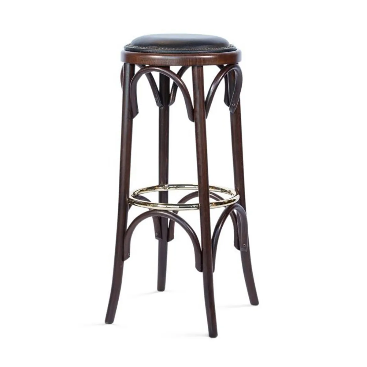 Hocker 301, gepolstert mit Metallring