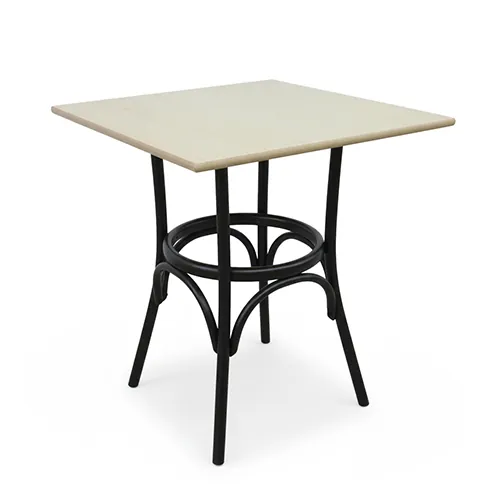 Quadratischer Bistrotisch in zwei Farben