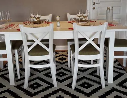 Set ausziehbarer Tisch Roxana mit Stühlen MD470