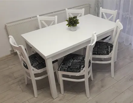 Roxana Ausziehtisch mit sechs Stühlen MD470