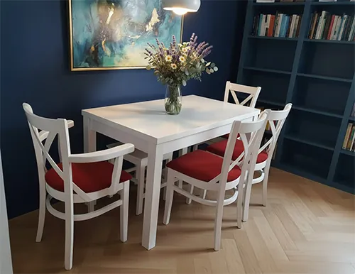 Roxana Tisch mit vier Stühlen MD470 und zwei Hockern