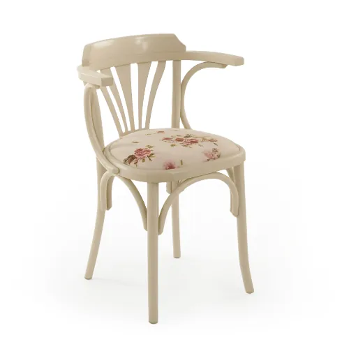 Gepolsterter und farbiger Stuhl A56