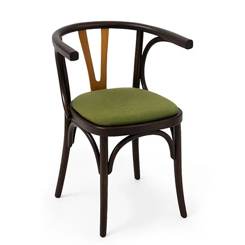 Gepolsterter Wishbone-Stuhl