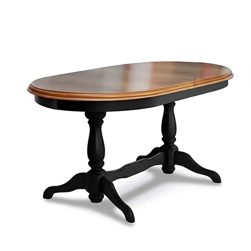 Ausziehbarer Europa-Tisch in zwei Farben