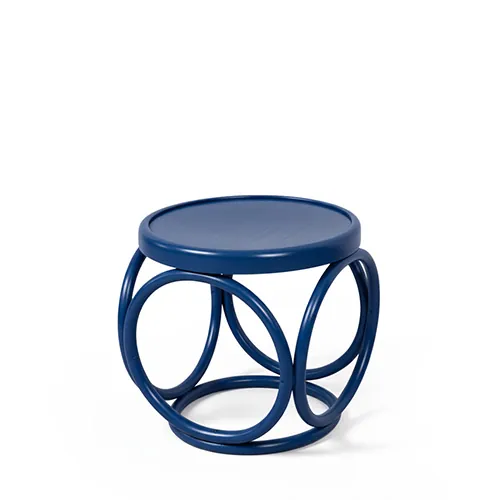 Gebogener Holzhocker 301/360 farbig